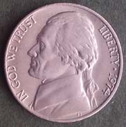 5 centów - 1974 USA - Thomas Jefferson