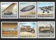 CHAD - środki transportu -żaglówka- samolot 1984 ** Mi 1061-6 (2143)
