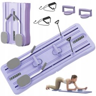 DESKA MASZYNA DO PILATESU DO ĆWICZEŃ JOGI WIELOFUKNCYJNA SKŁADANA FIOLETOWA