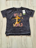 RESERVED KIDS Koszulka t-shirt nadruk Król lew krótki rękaw 146