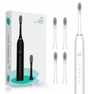 ELEKTRYCZNA SZCZOTECZKA AKUMULATOROWA SONICZNA do ZĘBÓW + ZESTW KOŃCÓWEK