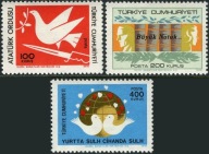 Turcja 1976 Znaczki 2404-6 ** reformy Ataturk wojsko pokój gołębie książki