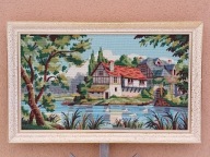 DUŻY OBRAZ GOBELINOWY Haft