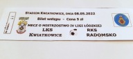 bilet LKS KWIATKOWICE - RKS RADOMSKO 08.05.2022