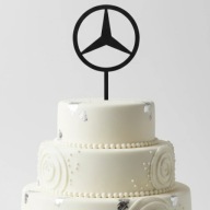 topper na tort dekoracja urodziny WYBÓR KOLORÓW LOGO MERCEDES!!!