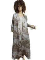 JABBI FASHION płaszcz wdzianko srebro złoto 38/40