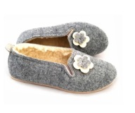 BAMBOSZE GÓRALSKIE DAMSKIE OCIEPLANE WEŁNIANE KAPCIE FILCOWE 42