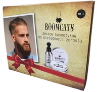 PREZENTOWY Zestaw do pielęgnacji brody ROOMCAYS Nr 1. Olejek +Balsam +Wosk