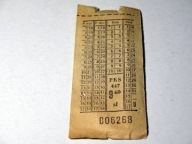 PKS Kuźnica - Puck 1964 rok - PRL - bilet 114