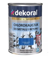 Dekoral Chlorokauczuk Farba do metalu i betonu Niebieski RAL 5010 0,9L