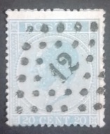 Belgia-B49 kasowany 1865r.