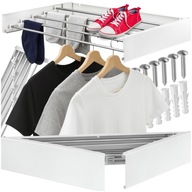 Suszarka Ścienna Składana METALOWA 80cm Wisząca Rozkładana na pranie mocna