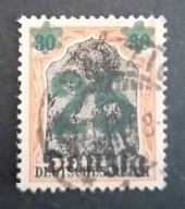 Polska-8 Danzig 1920r. Kasowany nadruk