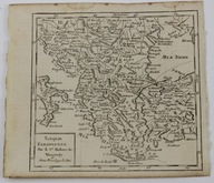 Turque Turcja europejska mapa Robert de Vaugondy 1750 r