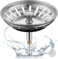 KOSZYK SITKO KOREK DO ZLEWOZMYWAKA ZLEWU STAL NIERDZEWNA 82MM SYFON ODPŁYW