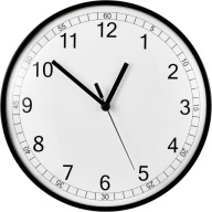 Zegar ścienny CE czarny 30cm