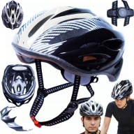 KASK NA ROWER ROLKI MĘSKI DAMSKI Z DASZKIEM SZOSOWY MTB REGULOWANY 54-62cm