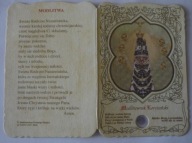 obrazek św. RELIKWIA z welonu którym była okryta statua MB LORETAŃSKIEJ