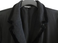 SONIA RYKIEL czarny żakiet wełna jedwab rozm M