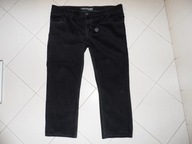 C-A CZARNE SPODNIE jeans r 62 4XL pas 124 na 174