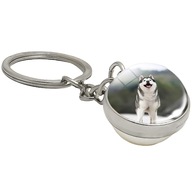 Brelok do kluczy/ka - Siberian Husky - ozdoba zawieszka plecak, portfel