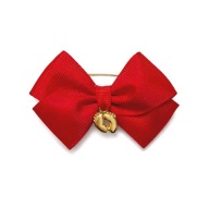 Czerwona Kokardka Na Szczęście Ozdoba Do Wózka Prezent Handmade