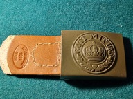 Klamra do pasa Pruska M15 bojowa ze skórzanym jezykiem sygn. 1911 REKO WW I