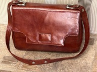 SUZY SMITH ELEGANCE REAL LEATHER SKÓRA NATURALNA TOREBKA VINTAGE 60/70 TE