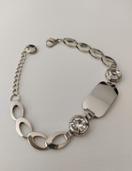 Bransoletka kolor srebrny