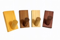 Drewniany wieszak ścienny uchwyt haczyk naturalne drewno 4 szt