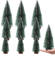 3x Sztuczna choinka mini drzewko bożenarodzenie zielona stół mała