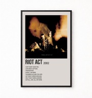 Plakat A4 z ramką PERL JAM "RIOT ACT" 21x29,7cm