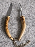 Nóż nóż widelec zestaw dla myśliwego