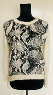 adc Panacher sweter fluffy print snake r. S/M