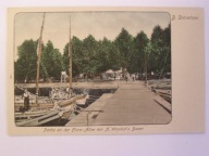 Dziwnów Dievenow bazar Flora Alee przystań 1900
