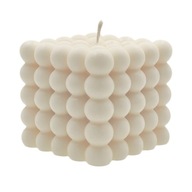 Świeca sojowa dekoracyjna Kostka Perły I – ręcznie robiona | Nuvia Soy