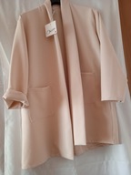 Marynarka beżowa damska żakiet narzutka l/xl 44