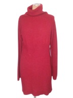 ROSEBUD WIŚNIOWA DZIANINOWA SUKIENKA GOLF 38 40