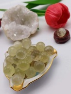 Piekne rzadkie Kule cytrynu naturalnego 15mm małe kulki biżuterii kolekcji