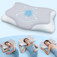 Poduszka ortopedyczna 2w1 Memory Foam 64x38 – ergonomiczna, regulowana