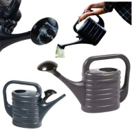 KONEWKA OGRODOWA 10 L Z SITKIEM DO PODLEWANIA ZEBRA ANTRACYT LEKKA