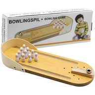 Drewniana gra mini bowling kręgle na biurko stół zabawka zręcznościowa