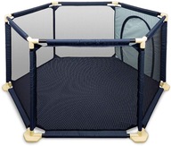 Ultralekki, składany kojec dla niemowląt i małych dzieci granatowy