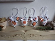 SERCA SERDUSZKA BAWEŁNA ZAWIESZKI komplet 4 szt.