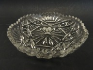 Szklana miska, salaterka, szkło Prl, vintage, retro