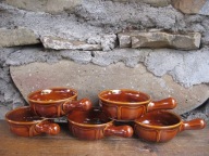 Duże MIODOWE Kokilki_NOSTALGIA __Porcelit PRUSZKÓW PRL