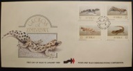 !! PŁAZY I GADY - ZIMBABWE 1989 - KOPERTA FDC - STAN BDB !