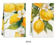 Ręcznik do rąk ścierka kuchenna zestaw 2 szt. Cytryny R115