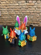 Zajączek Wielkanocny 3D – siedzące jajko z uszami | ruchome nogi