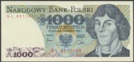 Polska 1000 złotych 1982 - Mikołaj Kopernik - GL - stan bankowy UNC